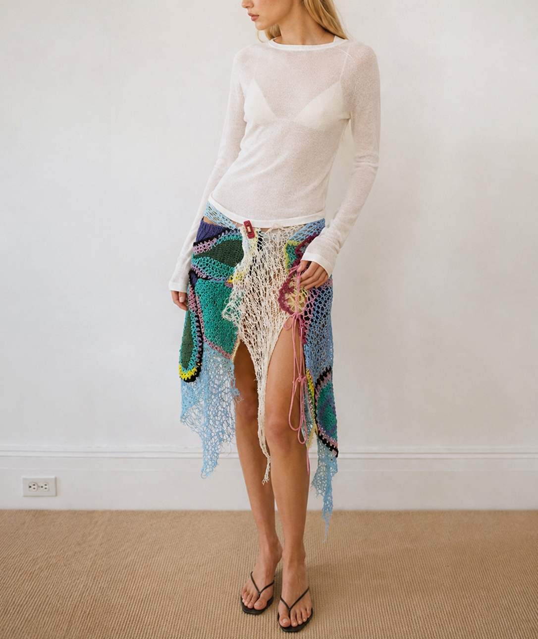 Ceremony Garden Hand-Crochet Wrap Skirt