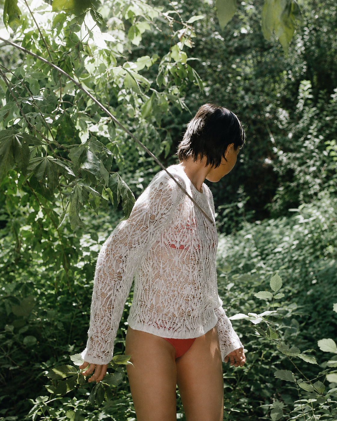 Cashmere Crewneck Sweater in Ivory
