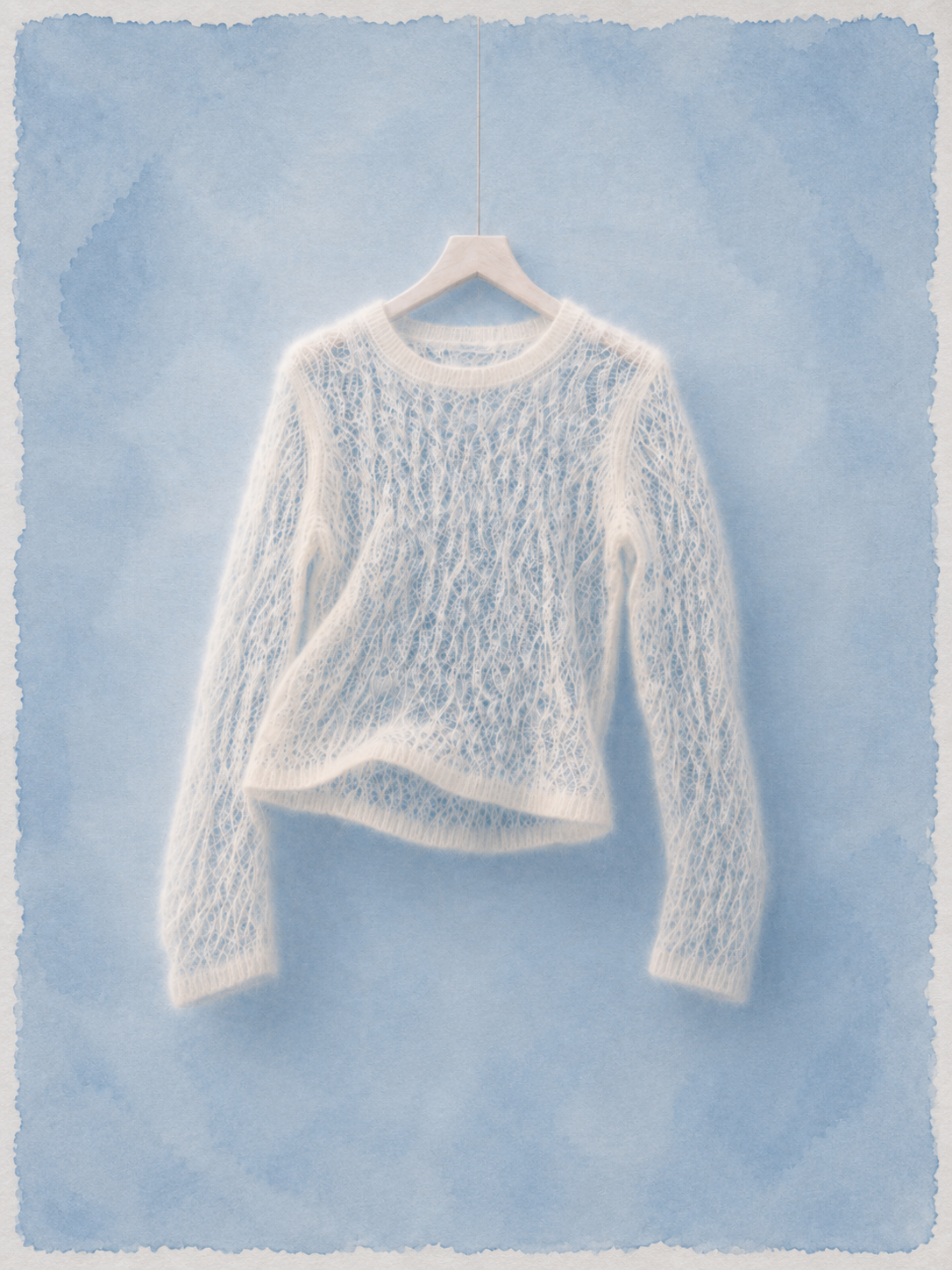 Cashmere Crewneck Sweater in Ivory