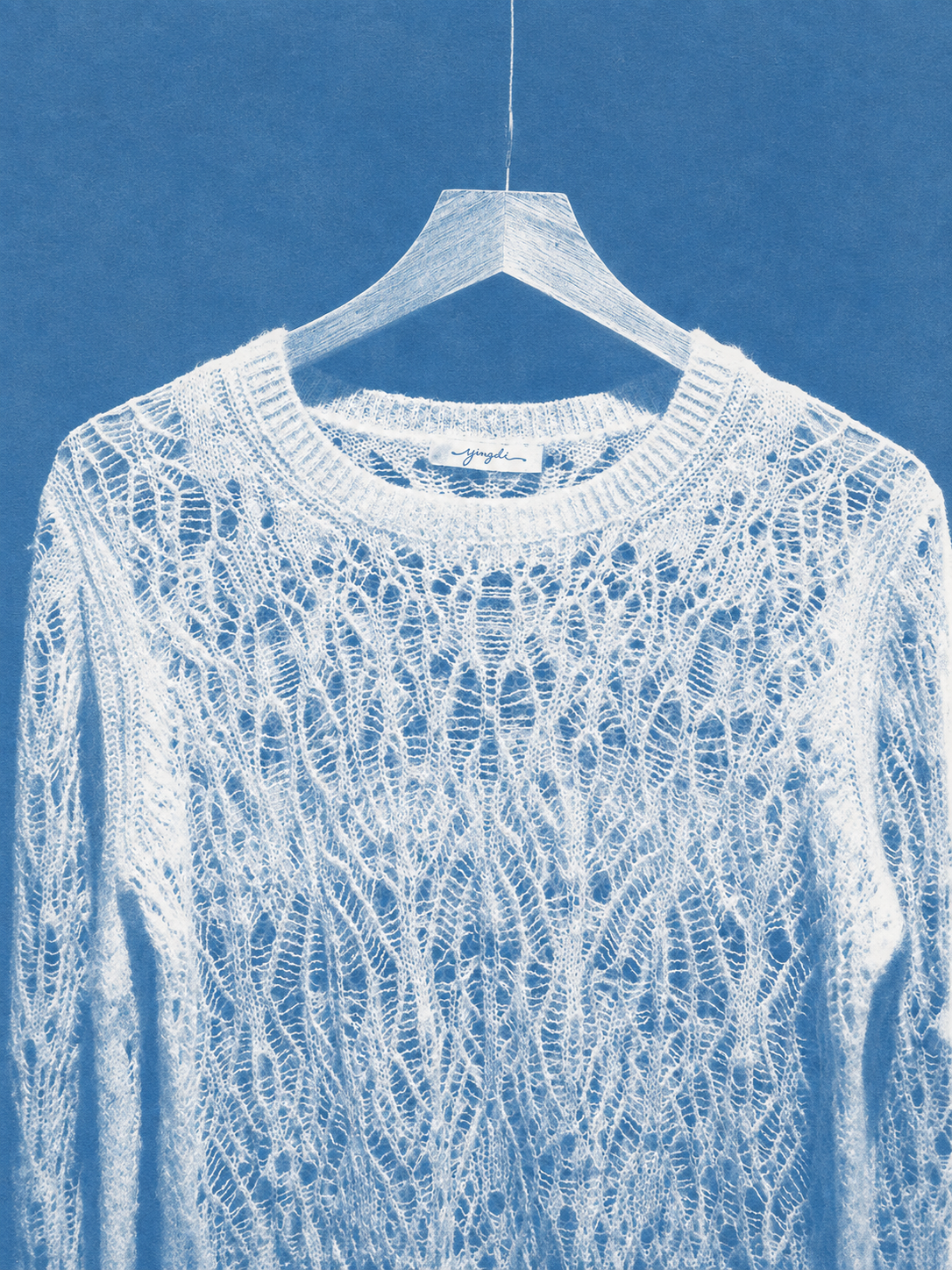 Cashmere Crewneck Sweater in Ivory